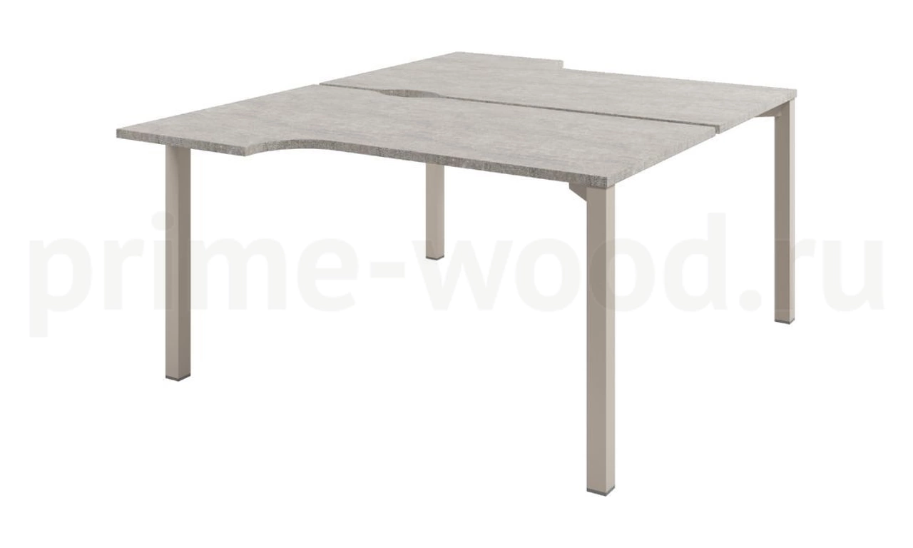 Стол-тандем на металлокаркасе Solution 140x143x75 арт. D-61 - фото 0