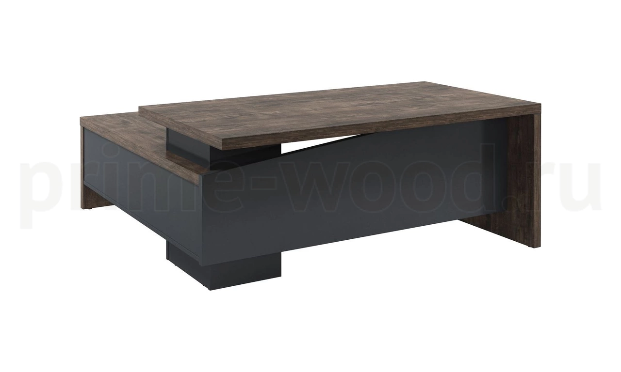 Стол руководителя с опорной тумбой Торстон 180x200x75 арт. T-18ПР.0000 - фото 2