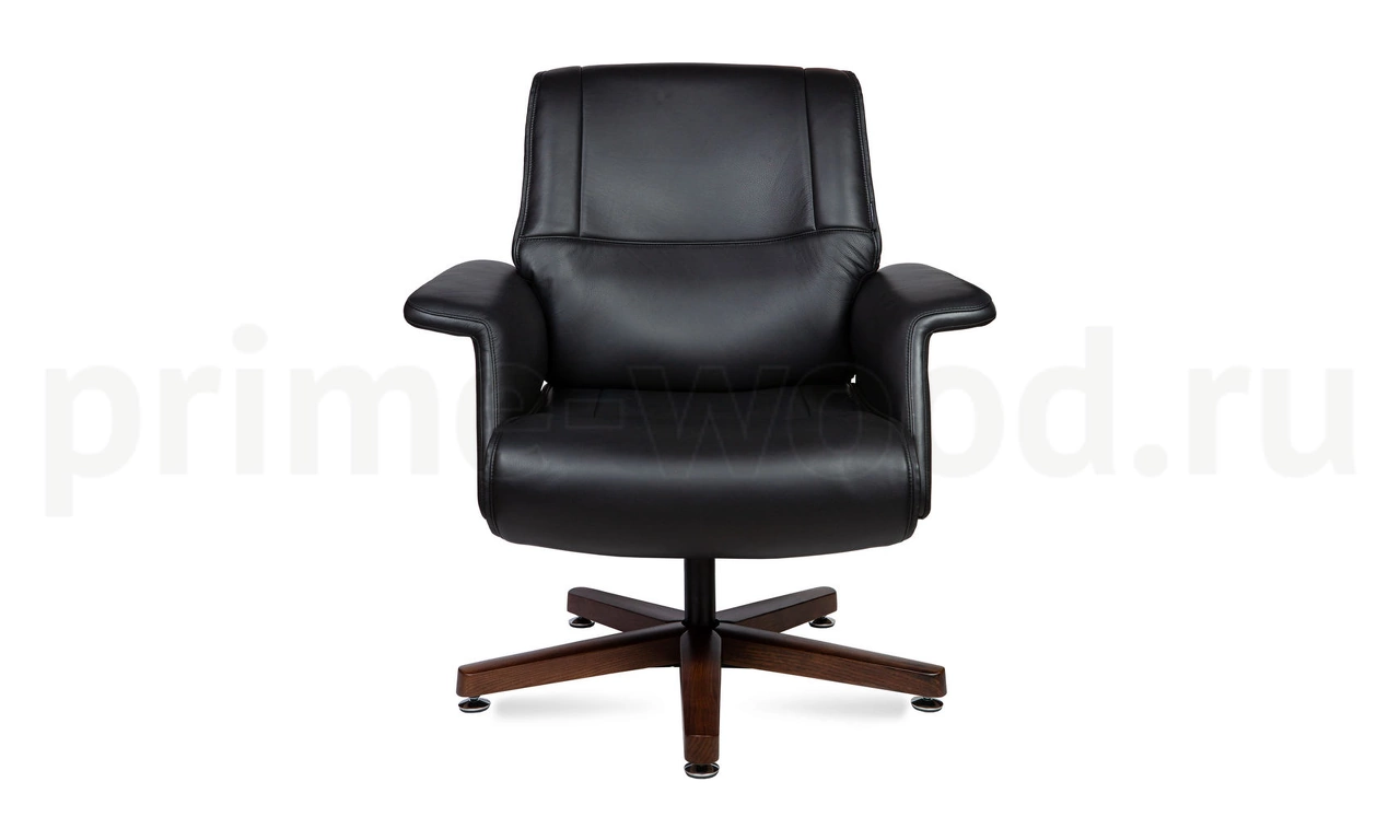 Кресло для руководителя Вагнер CF С2067 black leather - фото 1