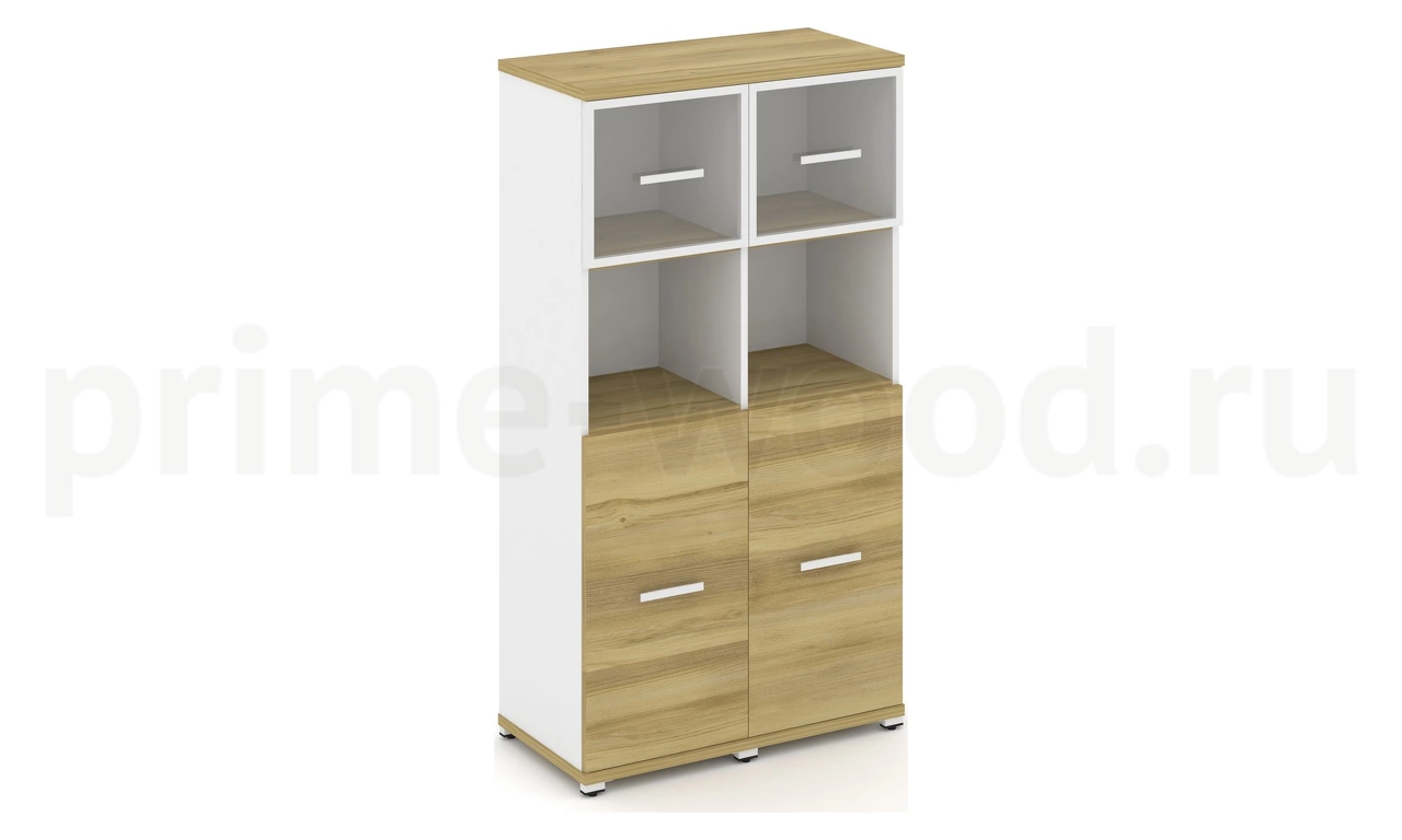 Шкаф две узкие секции, 4 ниши CN.STU-425 RP B/W - фото 2