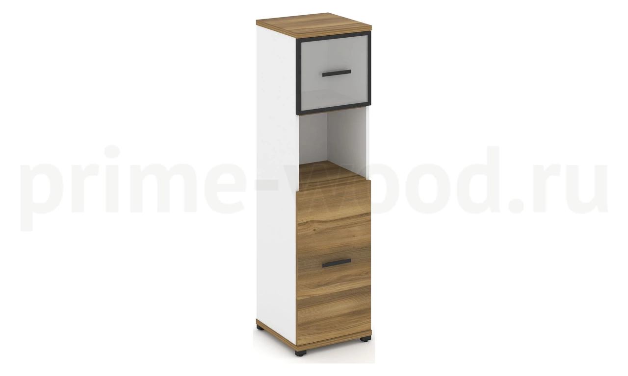 Шкаф одна узкая секция, 4 ниши CN.STU-415 RM B/W - фото 3