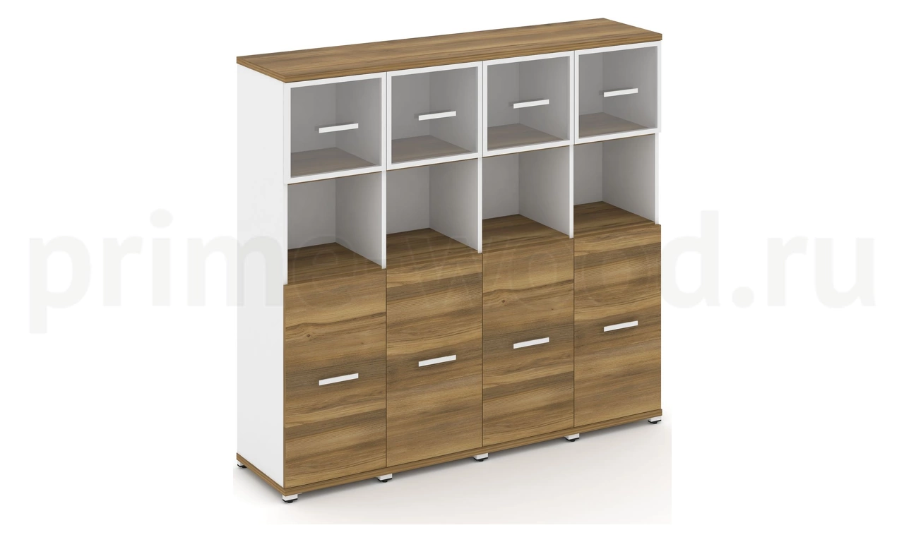 Шкаф четыре узкие секции, 4 ниши CN.STU-445 RP B/W - фото 4
