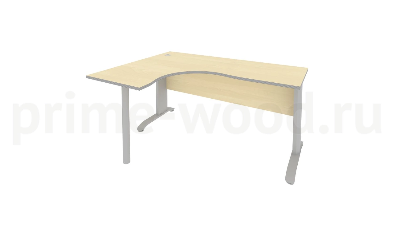 Стол криволинейный левый на металлокаркасе RIVA 160x120x76 - фото 6