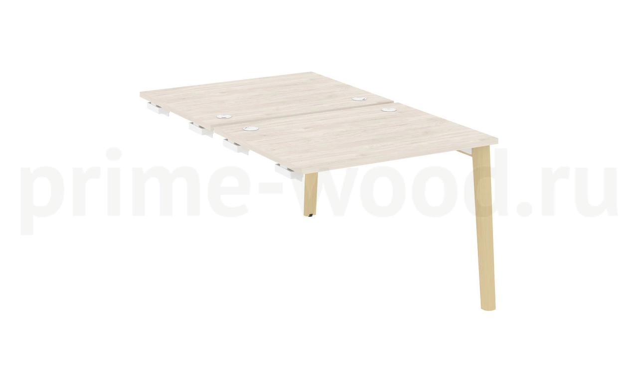 Стол-приставка двойной к опорным элементам, опоры - массив дерева ONIX WOOD 98x164x75 - фото 5
