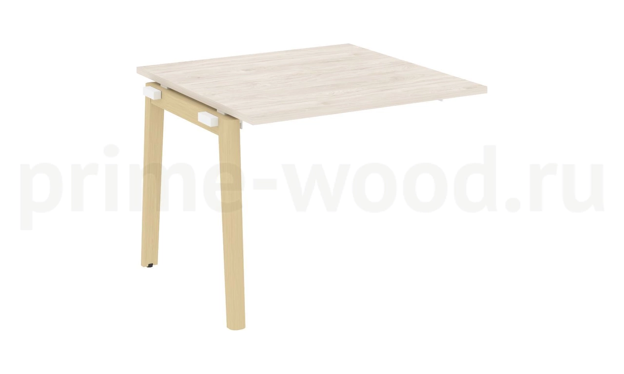 Проходной наборный элемент переговорного стола, опоры - массив дерева ONIX WOOD 98x98x75 - фото 5