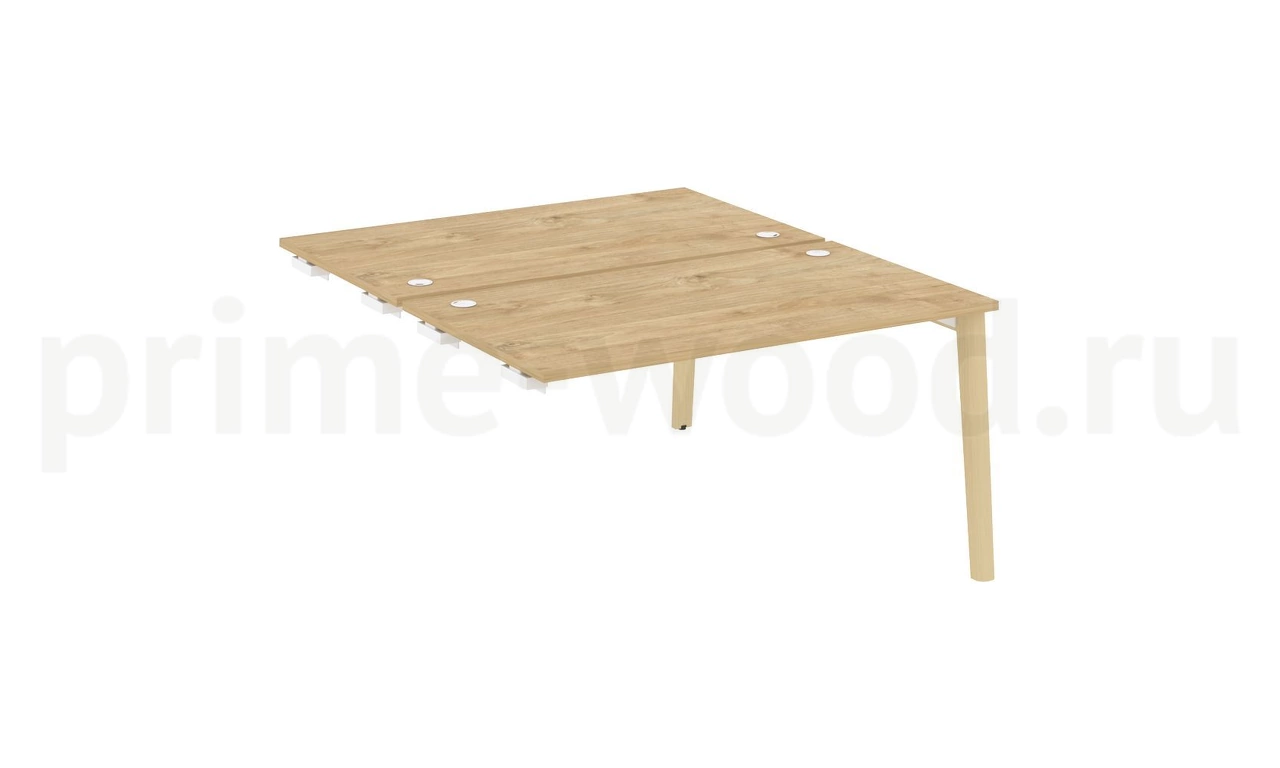 Стол-приставка двойной к опорным элементам, опоры - массив дерева ONIX WOOD 138x164x75 - фото 9