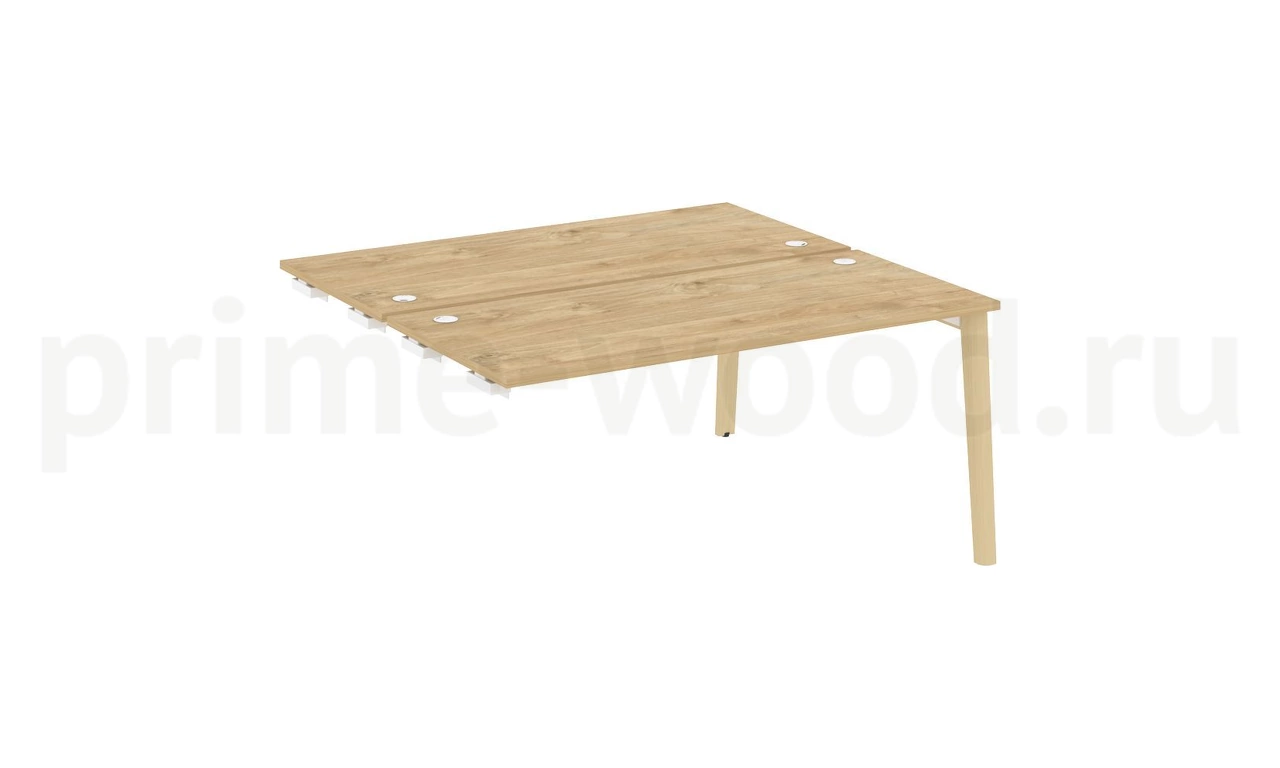 Стол-приставка двойной к опорным элементам, опоры - массив дерева ONIX WOOD 158x148x75 - фото 9